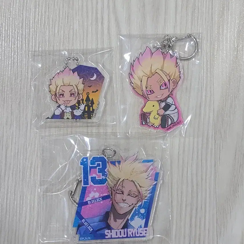 [BUNJANG] Blue Lock Isagi Yoichi Ryusei Keyring Bundle Set / 블루록 시도 류세이 키링 일괄