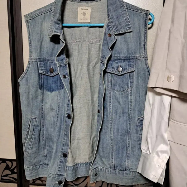 [BUNJANG] Renoma Denim Vest / 레노마 청조끼 데님 조끼100