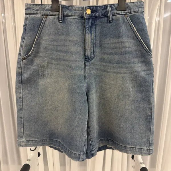 [BUNJANG] General Idea Light Blue Denim Shorts Size 30 / 제네럴아이디어 데님 쇼츠 반바지 30사이즈 팝니다