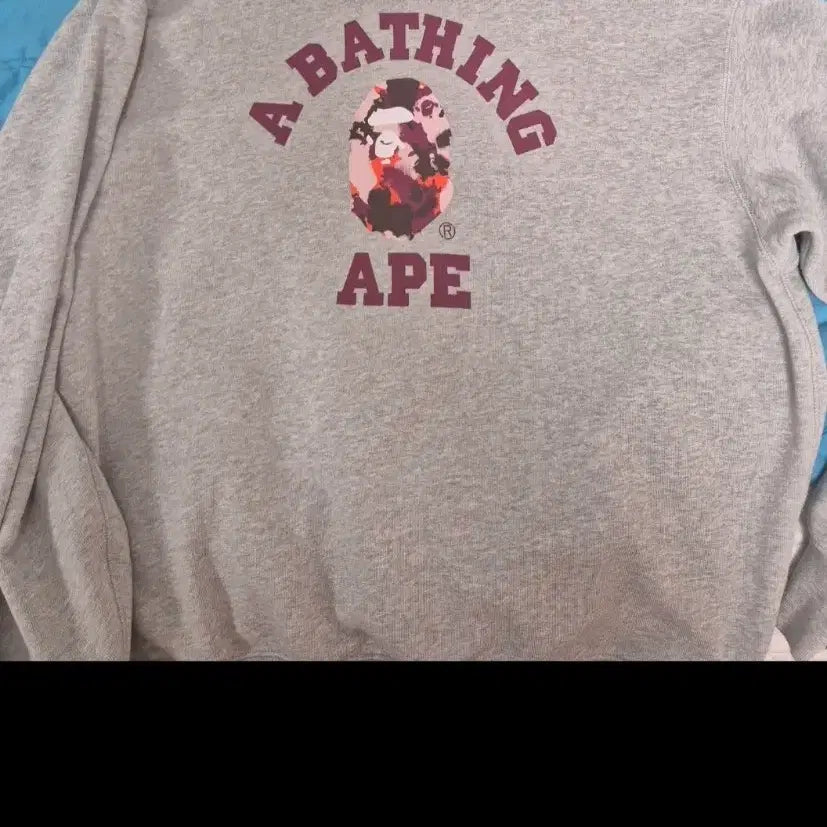 [BUNJANG] BAPE Crewneck Sweatshirt Gray / 베이프 맨투맨 그레이