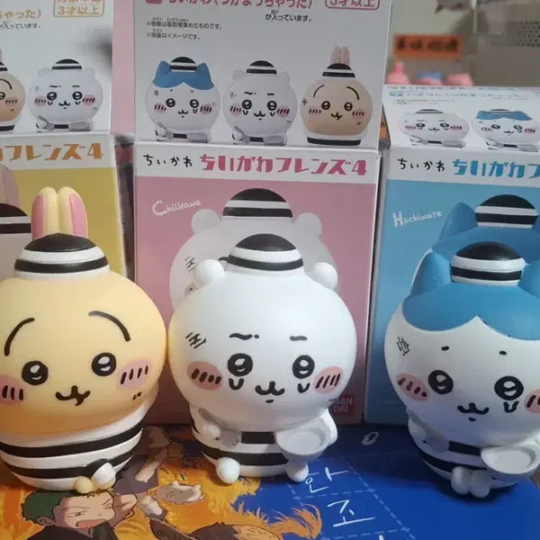 [BUNJANG] Chiikawa Friends Figure Set - Usagi, Hachiware, Chiikawa (3 Types) / 일괄) 치이카와 프렌즈 피규어 죄수 우사기 하치와레 치이카와 3종세트