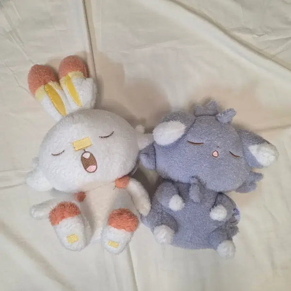 [BUNJANG] Nyasper & Yeombeony Sleeping Set Medium Dolls / 냐스퍼 염버니 잠자는 세트