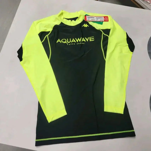 [BUNJANG] Kappa Men's Rash Guard - Neon Yellow/Black, Size 105 / [105] 카파 kappa 남성 래쉬가드 래시가드 수영복 새제품