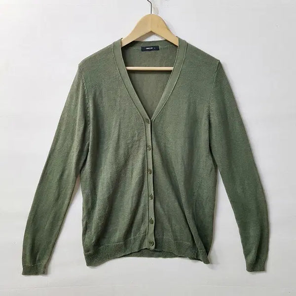 [BUNJANG] Comme ca ism Linen Cardigan Khaki / comme ca ism 린넨 가디건 카키