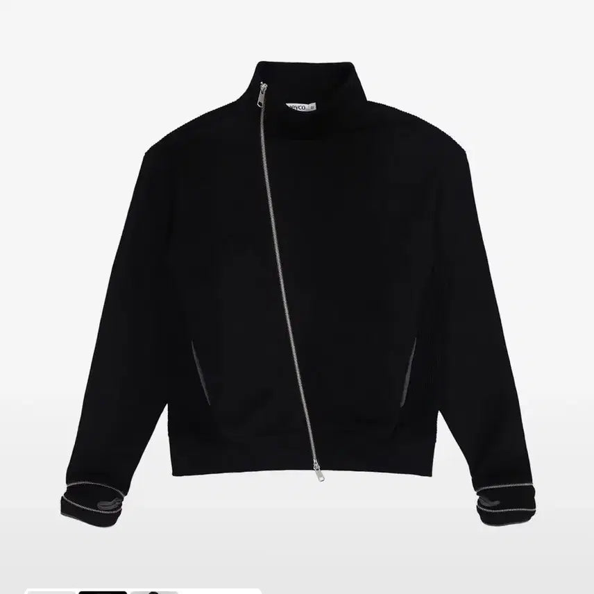 [BUNJANG] Hue Side Zip-Up Track Top Black Size 1 / 휴이 사이드 집업 블랙 1사이즈