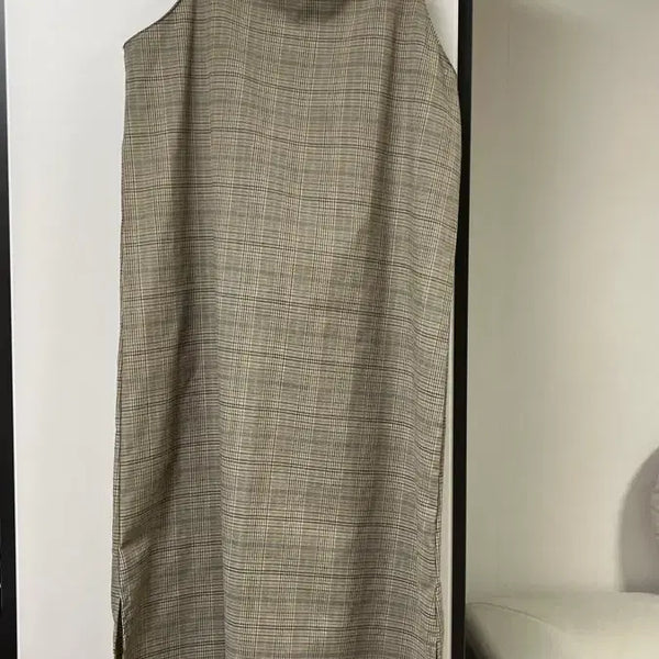 [BUNJANG] Checkered Long Dress / 체크 롱원피스
