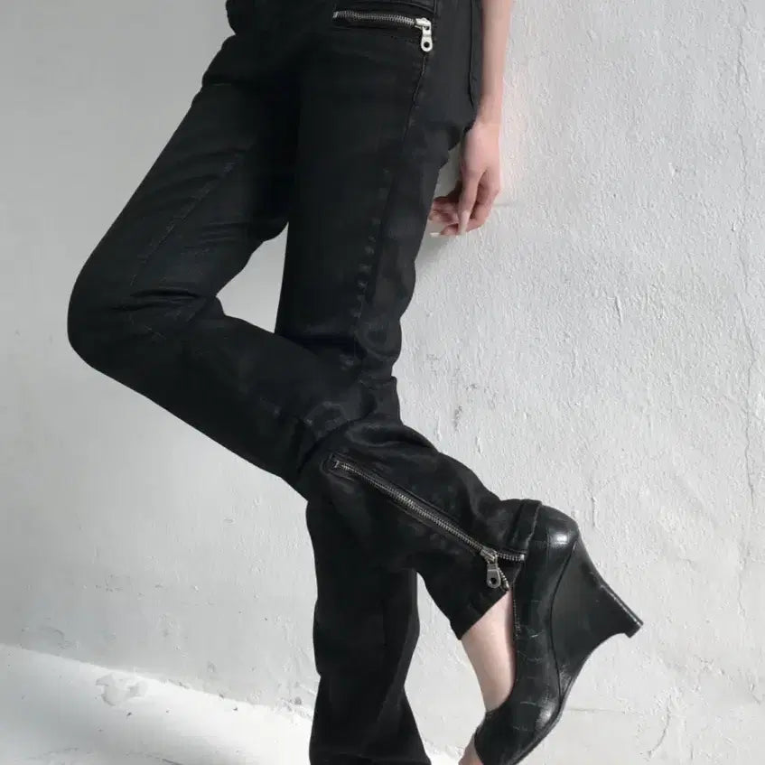 [BUNJANG] Kyoee Croc Wedge Heels (Size 245) / 쿄이 크록 웨지힐 245