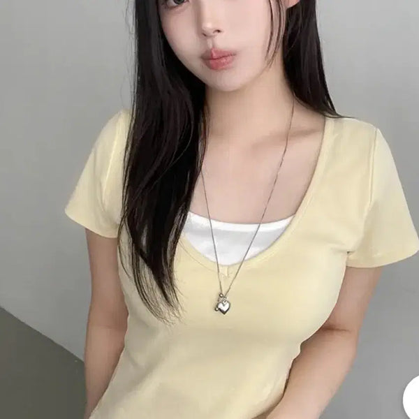 [BUNJANG] Summer Lemoncore Short Sleeve T-Shirt / 썸머 레몬코어 반팔