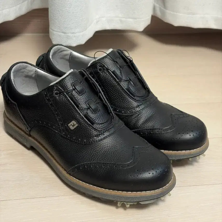 [BUNJANG] Footjoy Premier Golf Shoes Black Leather Size 245 / 풋조이 프리미어 245