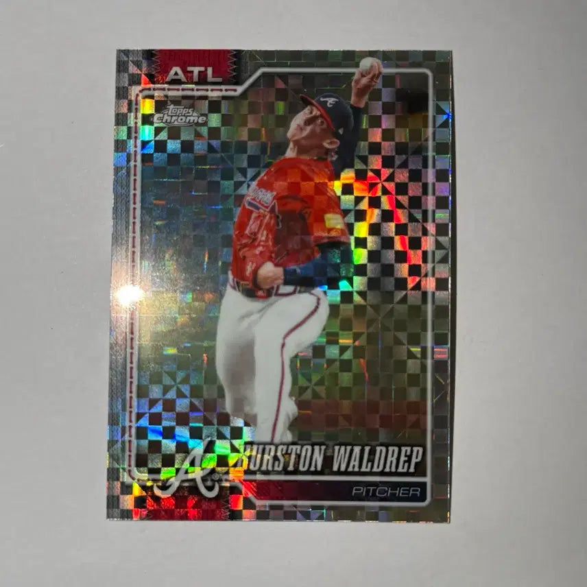 [BUNJANG] Houston World Rep Expector Tops Chrome MLB Baseball Card / 애틀란타 브레이브스 허스턴 월드렙 엑스프렉터 탑스크롬 MLB 야구 카드