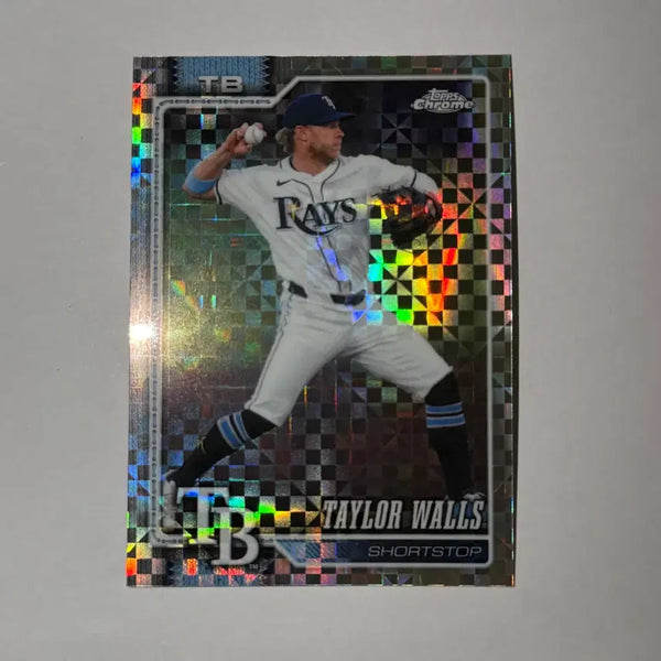 [BUNJANG] Tampa Bay Rays Taylor Walls 2023 Topps Chrome MLB Baseball Card / 템파베이 레이스 테일러 월스 엑스프렉터 탑스크롬 MLB 야구 카드