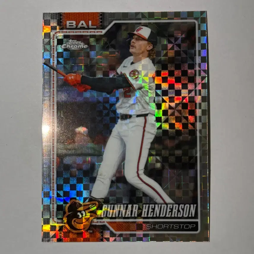 [BUNJANG] Gunnar Henderson Baltimore Orioles Topps Chrome MLB Baseball Card / 볼티모어 거너 헨더슨 엑스프렉터 탑스크롬 MLB 야구 카드