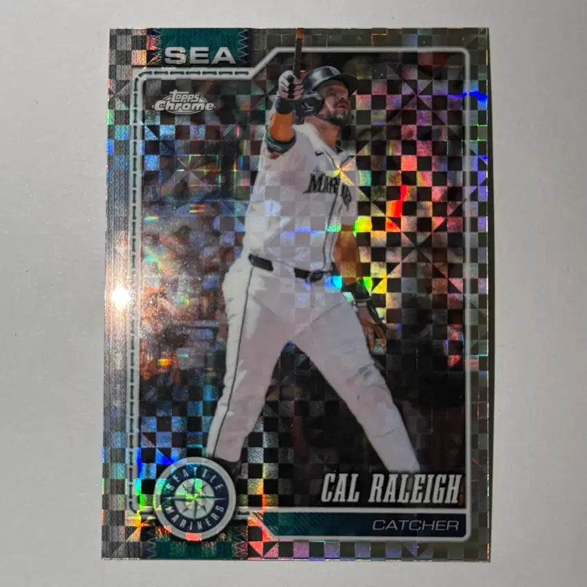 [BUNJANG] Seattle Mariners Cal Raleigh 2023 Topps Chrome Baseball Card / 시애틀 마리너스 칼 랄리 엑스프렉터 탑스크롬 MLB 야구 카드