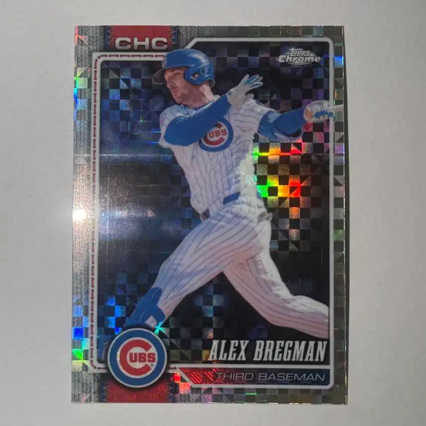 [BUNJANG] Chicago Cubs Alex Bregman XFractor Topps Chrome MLB Baseball Card / 시카고 컵스 알렉스 브레그먼 엑스프렉터 탑스크롬 MLB 야구 카드