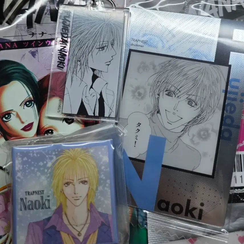 [BUNJANG] NANA Osaki Keychain & CD Keychain Bundle Set / NANA 투니크 나오키 키링,카드 일괄