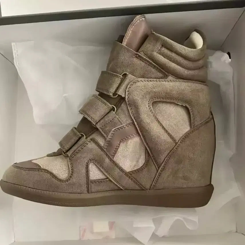 [BUNJANG] Isabel Marant Style High-Top Velcro Sneakers / 이자벨 마랑st 하이탑 벨크로 스니커즈 230-235