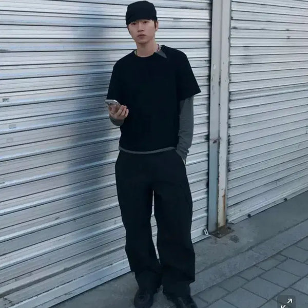[BUNJANG] NOTONLY247 Ventilation Pocket Utility Pants Black / 낫온리포투데이 벤틸레이션 포켓 유틸리티 팬츠 [블랙]