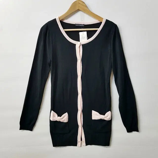 [BUNJANG] MBC Long Cardigan Black Pink / [새상품] m.b.c 롱 가디건 블랙 핑크