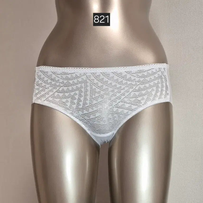 [BUNJANG] Women's White Lace Panties Size 90 / 중고 여성 팬티 흰색 레이스 90 821