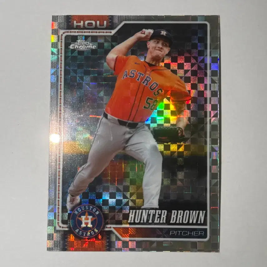 [BUNJANG] Houston Astros Hunter Brown Xpectations Topps Chrome Baseball Card / 휴스턴 아스트로스 헌터 브라운 엑스프렉터 탑스크롬 MLB 야구 카드