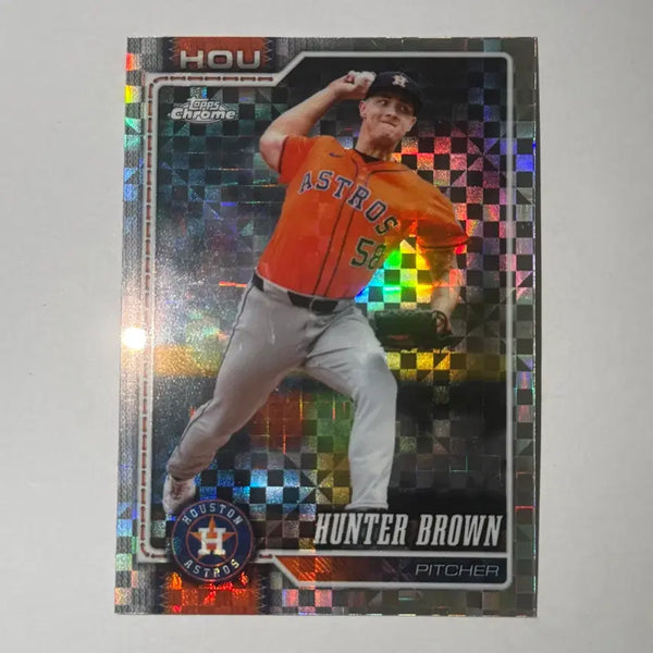 [BUNJANG] Houston Astros Hunter Brown Xpectations Topps Chrome Baseball Card / 휴스턴 아스트로스 헌터 브라운 엑스프렉터 탑스크롬 MLB 야구 카드