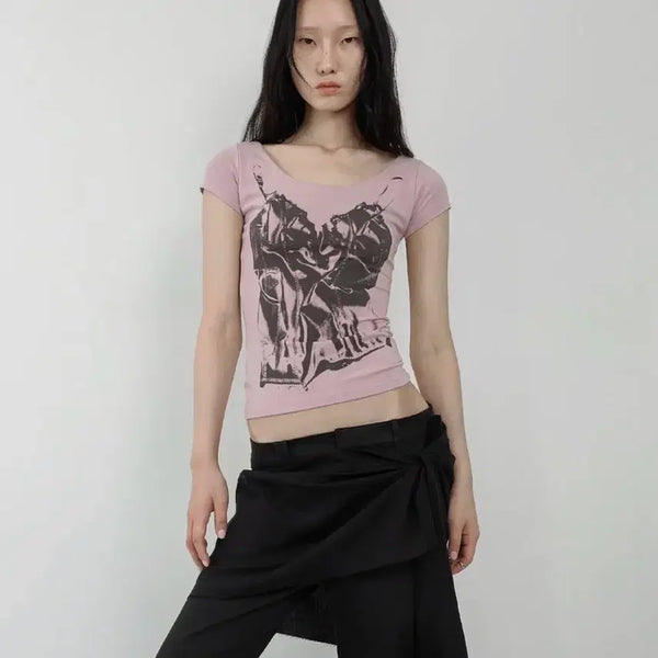 [BUNJANG] Nache Short-Sleeve T-Shirt / 나체 반팔