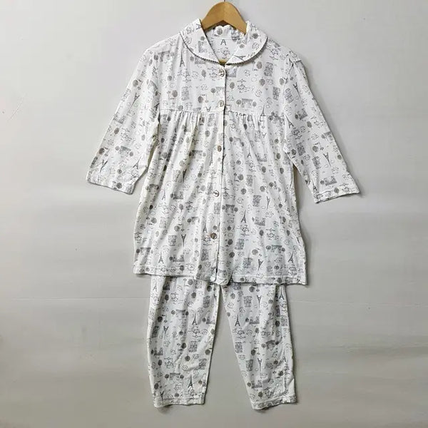 [BUNJANG] Character Cotton Pajama Set / 캐릭터 코튼 잠옷 세트