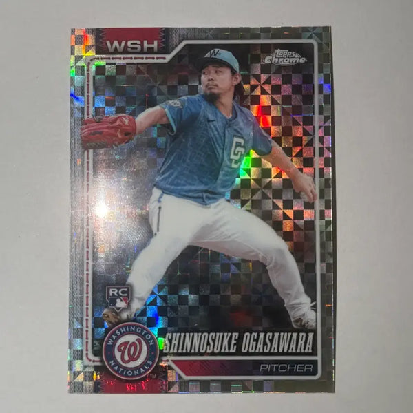 [BUNJANG] Washington Nationals Shinnosuke Ogasawara Rookie Expector Tops Chrome MLB Baseball Card / [루키] 워싱턴 내셔널스 오가사와라 신노스케 루키 엑스프렉터 탑스크롬 MLB 야구 카드