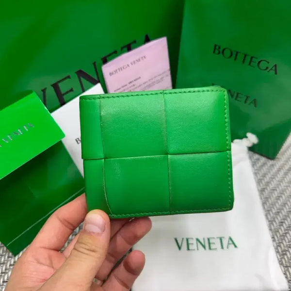[BUNJANG] Bottega Veneta Maxi Green Bifold Wallet / [A급/풀구성] 보테가베네타 맥시 그린 반지갑