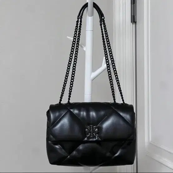 [BUNJANG] Tory Burch Kira Black Quilted Convertible Shoulder Bag / (정품/새거)토리버치 키라 흑장 퀼팅 컨버터블 숄더백