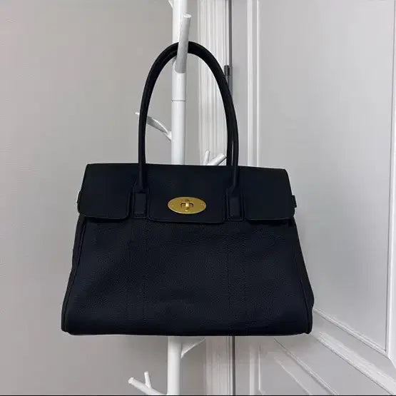 [BUNJANG] Genuine Leather Black Tote Bag (Large, New) / 소가죽 검정가방(라지사이즈/새상품)