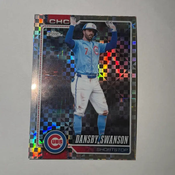 [BUNJANG] Chicago Cubs Dansby Swanson Exprected Chrome MLB Baseball Card / 시카고 컵스 댄스비 스완슨 엑스프렉터 탑스크롬 MLB 야구 카드