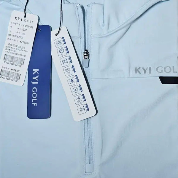 [BUNJANG] KYJ GOLF Blue Polo Shirt Size 105 / KYJ GOLF 골프웨어 블루 105 사이즈