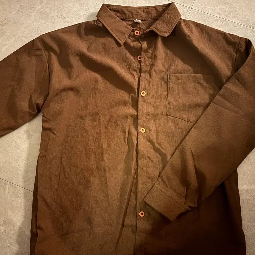 [BUNJANG] Brown Shirt / 갈색 셔츠
