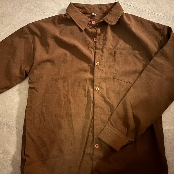 [BUNJANG] Brown Shirt / 갈색 셔츠