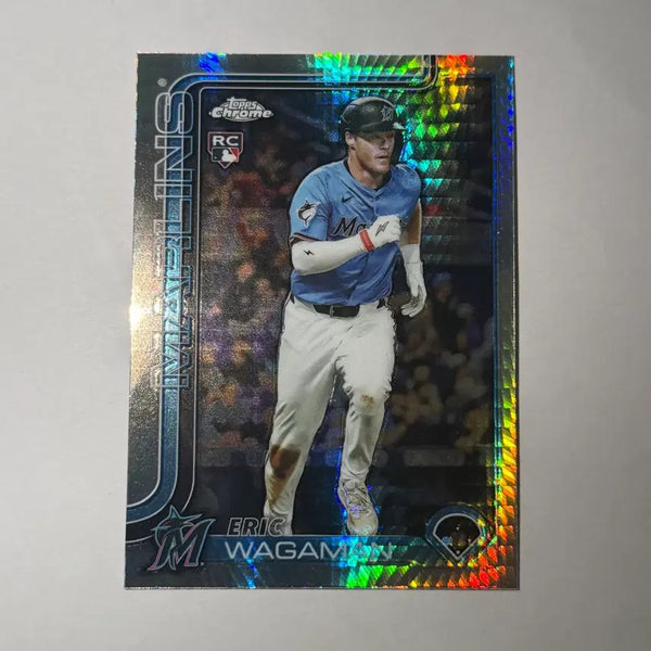 [BUNJANG] Eric Wagaman 2023 Miami Marlins Rookie Pulsar Top Chrome MLB Baseball Card / [루키] 마이애미 말린스 에릭 와가먼 루키 펄사 탑스크롬 MLB 야구카드
