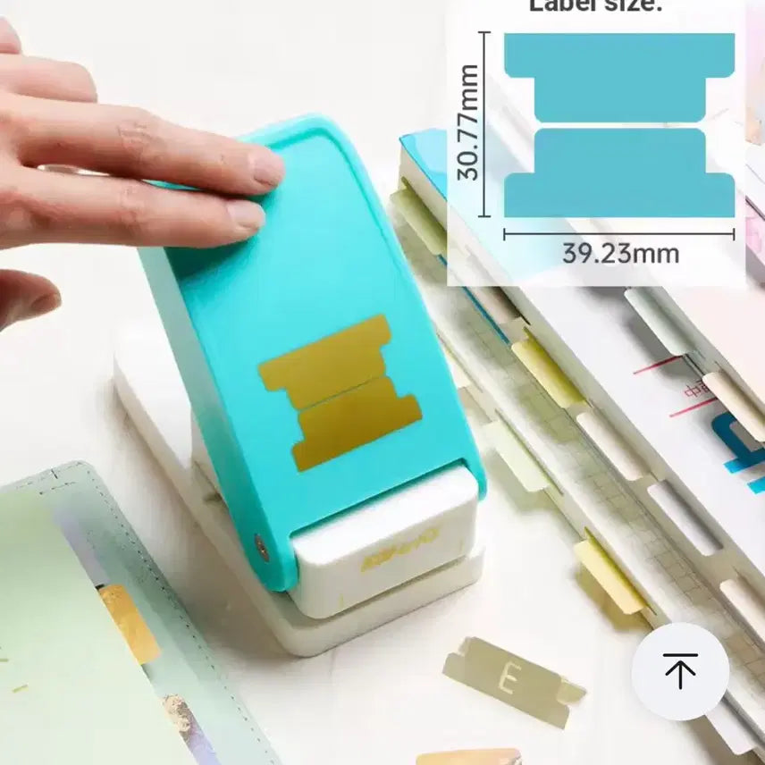 [BUNJANG] Index Label Punch 6-Hole Diary Deco Set / 인덱스 라벨 펀치 다이어리 다꾸 6공