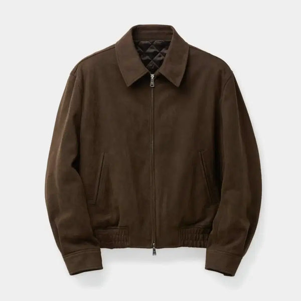 [BUNJANG] Coour Suede Blouson Jacket / [새상품] 쿠어 스웨이드 스윙탑 블루종 자켓 점퍼 가죽 레더