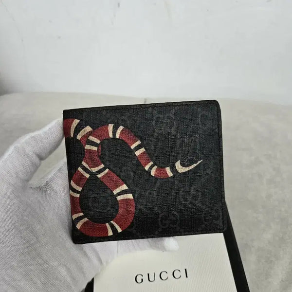 [BUNJANG] Gucci Kingsnake Bifold Wallet / [보증서 정품] 구찌 킹스네이크 반지갑