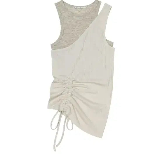 [BUNJANG] Bohemian Seoul Offset Waffle Top Beige / 새상품) 보헤미안서울 오프셋 와플 탑 베이지