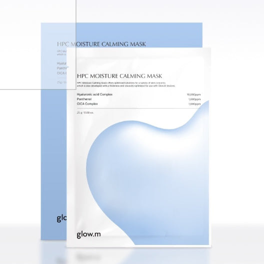[BUNJANG] Glow M HPC Hydrating Soothing Mask Pack (10 Sheets) / 글로우엠 HPC 수분 진정 마스크 팩 10매