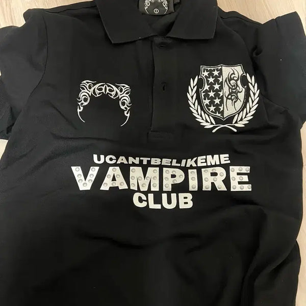 [BUNJANG] BE ACCESS Vampire Club Polo Shirt / 비액세스 카라티 : Vampire Club Polo Shirt