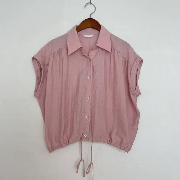 [BUNJANG] Linen Blend Loose Fit Shirt / 린넨원단 루즈핏셔츠