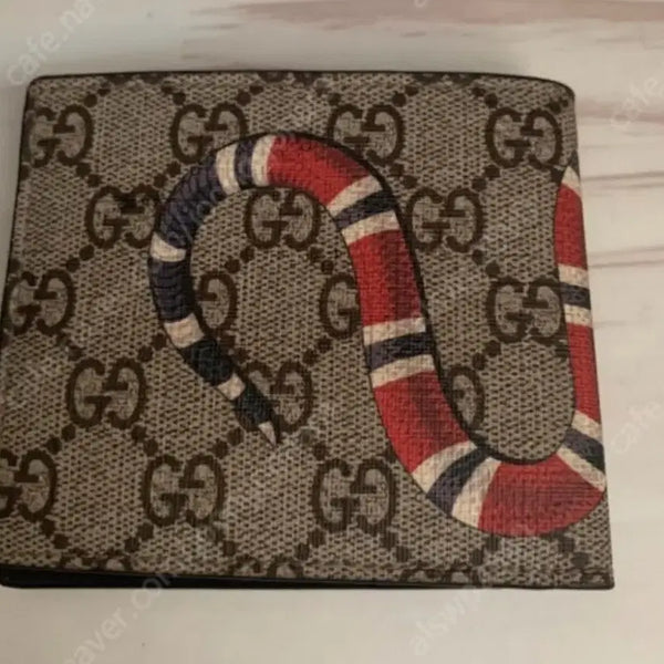 [BUNJANG] Gucci Snake Bifold Wallet / 구찌 스네이크 브라운 반지갑