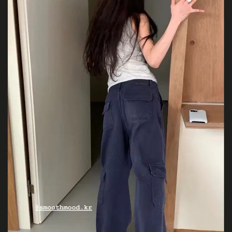 [BUNJANG] Smoothmood Takes Work Cargo Pants / 스무드무드 takes 워크 카고 팬츠