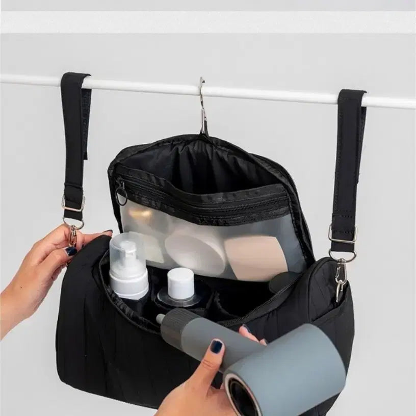 [BUNJANG] Hanging Cosmetic Pouch - Black / 걸이식 화장품 파우치 블랙