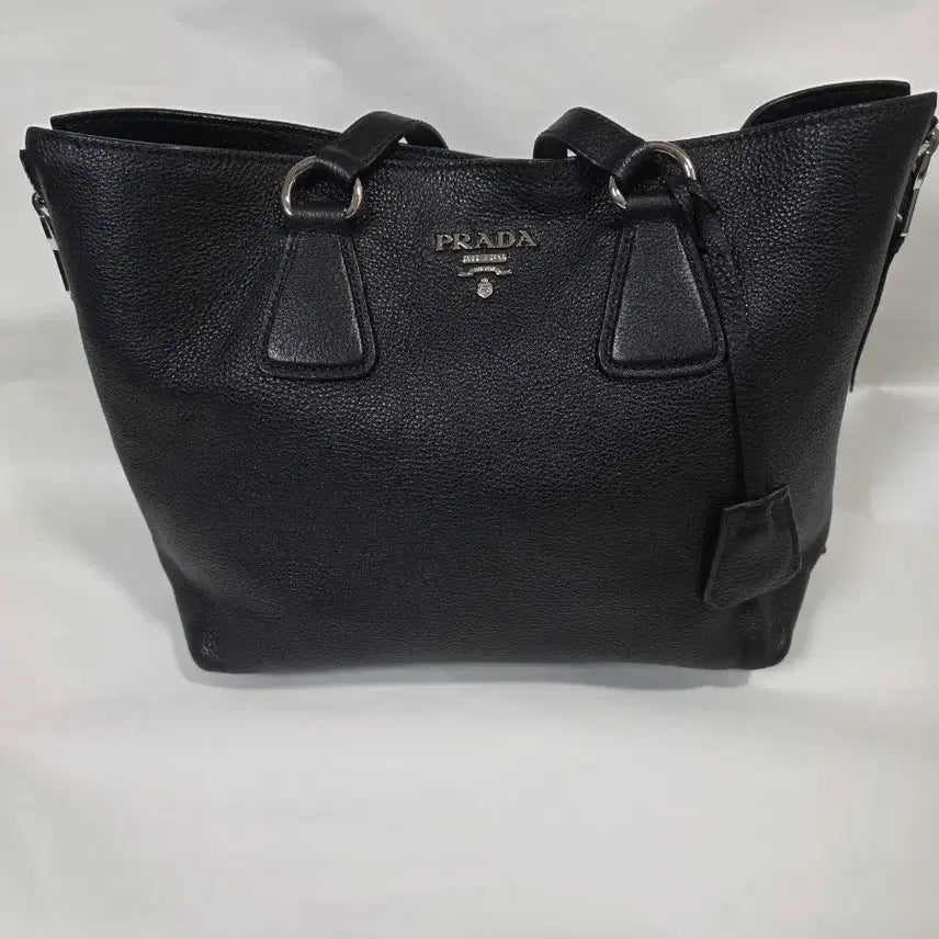 [BUNJANG] Prada Vitello Daino Tote Bag Black / 프라다 블랙 비텔로 다이노 토트백