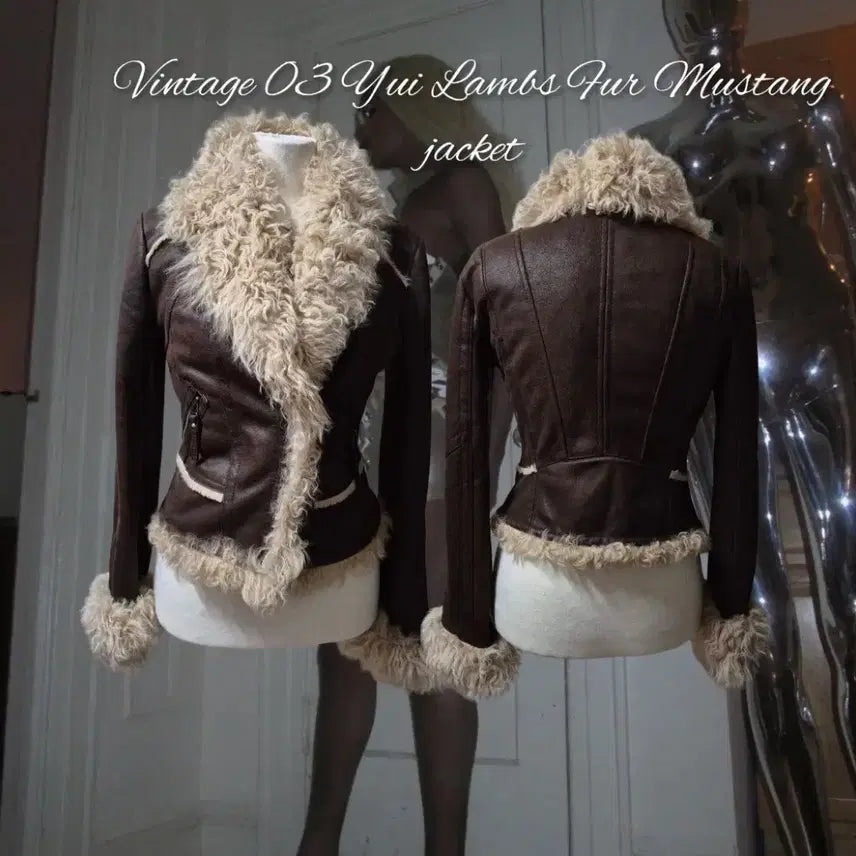 [BUNJANG] Vintage Lamb Fur Mustang Jacket / 빈티지 양털 퍼 무스탕 자켓