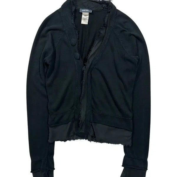 [BUNJANG] Diesel Cut-Off Asymmetric Cardigan / 디젤 컷오프 비대칭 가디건