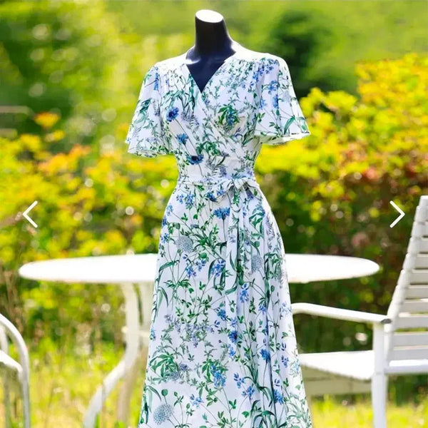 [BUNJANG] Flower Lab Floral Long Dress / 플라워랩 원피스